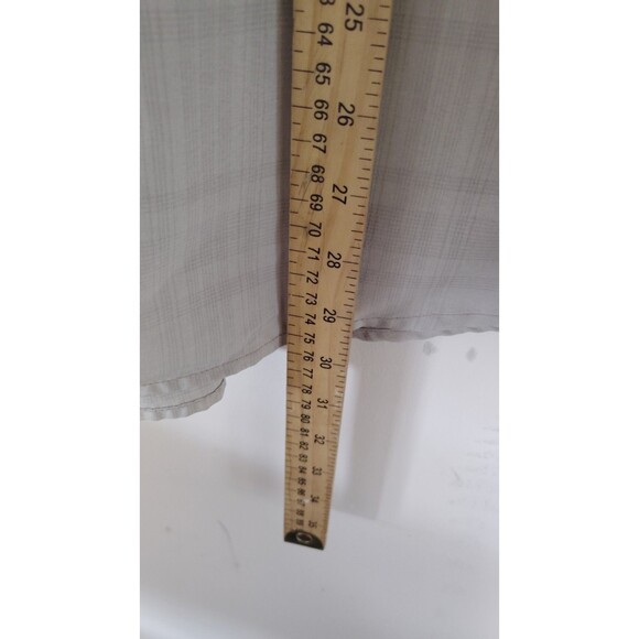 Orvis Shirt Men Gray Button Up Plaid Short Sleeve Pockets Casual Fishing XXL EEG - Picture 7 of 7